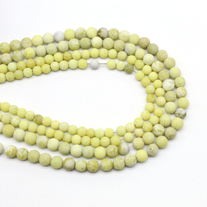 天然磨砂哑光介辣石散珠diy手工编织男女手链串饰品水晶玛瑙配件