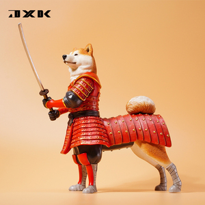jxk 1/6 武士柴犬可拆卸变形铠甲日式狗狗手办模型桌面摆件