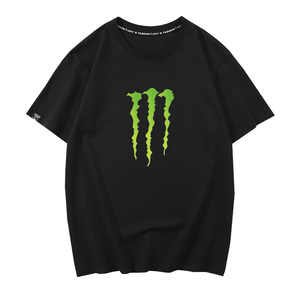 明星同款魔爪t恤女男短袖潮牌monster衣服机车鬼爪夏季欧美体恤