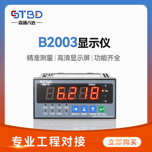 森通八达 B2003测力称重扭矩传感器显示控制仪表RS232 485 0~10V