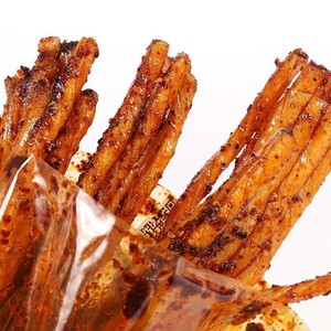 若宇棒棒鸡素牛筋食辣条四川特产怀旧零食品休闲辣豆干大刀肉包邮