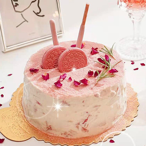 冰淇淋蛋糕草莓生日蛋糕同城配送全国深圳网红创意定制男女士儿童