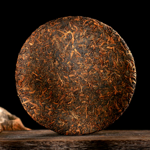 珍藏茶2018年醇香金芽古树普洱茶熟茶云南勐海布朗山熟普七子饼茶