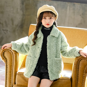 羊毛卷儿童外套