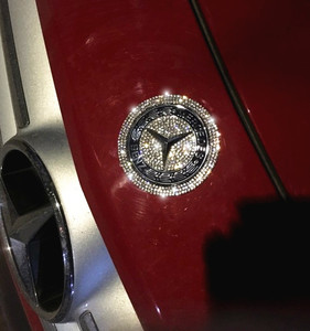 奔驰车标钻石贴专用