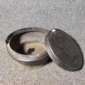 时堂老上海情怀老物件民俗古董收藏铸铁可手提老式炭火盆烤火炉