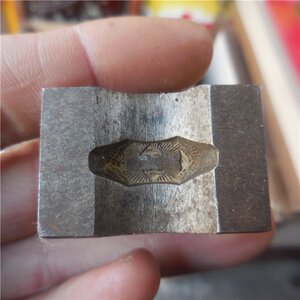 时堂保真包老 以前金匠 老铁模具 老银匠打首饰用的 戒指 铁模子2