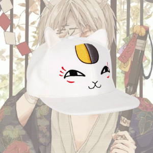 夏目友人帐猫老师帽子鸭舌帽男女棒球帽动漫周边太阳帽遮阳毛呢帽
