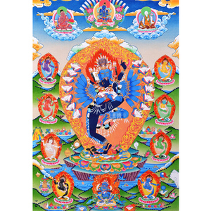 无上瑜伽密母续喜金刚画像萨迦派本尊欢喜佛密宗唐卡图片结缘包邮