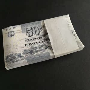 海堂欧洲全新unc 法罗群岛50克朗(motion动感安全线) 2011年 p-29