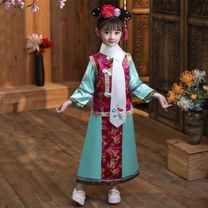 还珠格格服装六一有一个姑娘儿童演出服清朝服装幼儿宫廷满族古装