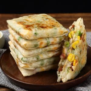 缸豆饼色农家豇豆饼糯米饼缸豆早餐小吃常州特产速冻食品油炸点心