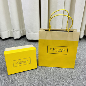 专柜正品欧舒丹礼盒空盒子护手霜礼品包装手提袋小号礼品袋礼品盒