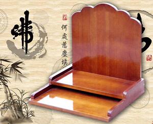 财神爷架子神台架壁挂式家用供台祖先拜神供奉佛龛吊柜灶君香炉架