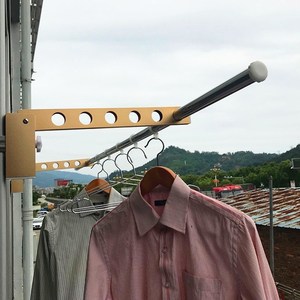 新款 窗外阳台室外吊挂衣架凉外置晒凉架凉窗户外墙外用晾衣杆