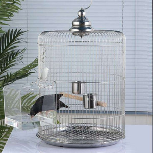 打笼拍笼踏笼打翻转滚鸟笼多用滚笼捕笼子八哥洗澡盒大号外挂圆笼