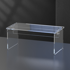 桌面展示架U型柜子透明增高架冰箱衣橱分层隔板亚克力置物架定制