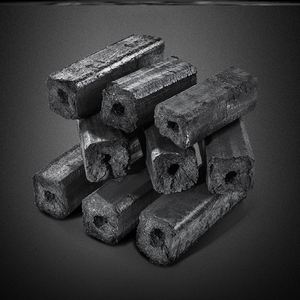 烤面筋烤肉六棱空心烧烤碳取暖施肥碳棒无烟烧烤炭炭棒速燃无味