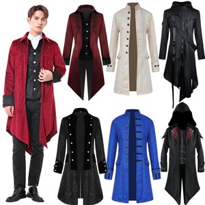 欧式宫廷男装欧洲中世纪贵族内搭打底衫演出服王子礼服长款燕尾服