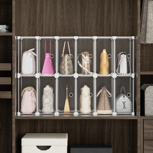 装包包的收纳柜家用卧室柜子里放包包神器窄款奢侈品包专用整理柜