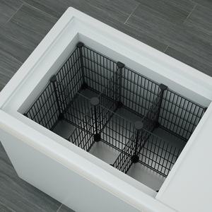 冷柜分层架深37/40cm加密网家用冷藏柜隔断分格小型冰柜内置物筐