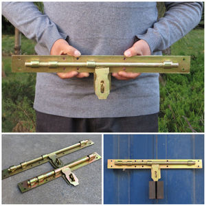 加厚焊接铁门大门栓免打孔插销门锁扣防盗门闩仓库门扣门鼻子门拴