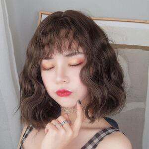 00潘伟plw淘宝假发女短发圆脸自然蓬松韩国时尚波波头网红逼真可爱