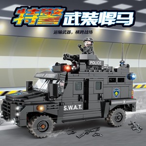 00燕子是个小公举淘宝兼容乐高福特猛禽皮卡车越野车拼装积木男孩
