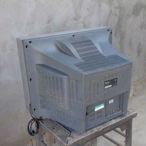 [a]古董音响影像海信牌老式25寸彩色电视机怀旧二手摆件真机正常