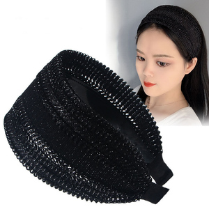 气质庶头顶遮白发头饰遮盖神器女宽边碎发发箍妈妈带齿防滑发卡