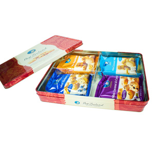 新西兰进口品尼加迷你曲奇饼干礼盒装280g酥饼铁盒装四种口味混装