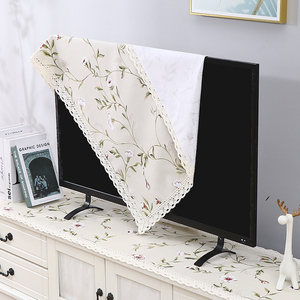 电视机罩电视套美式碎花液晶挂式防尘罩55寸65挂式盖布盖巾电视布