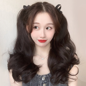 双马尾假发卷