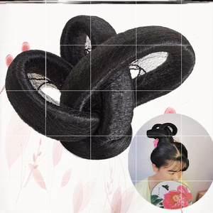 汉服古装假发宋制环发髻仙女造型嫦娥环髻唐制可变形飞天缠绕发包