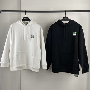 balenciaga/巴黎世家环保绿色双b标logo连帽卫衣男女同款