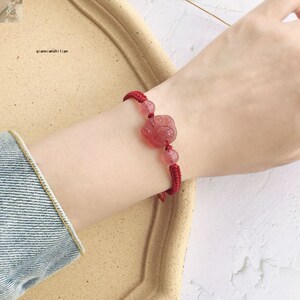 小皮筋送给男朋友不勒手日系复古手绳月石缘解岁闺蜜手饰送礼佳品