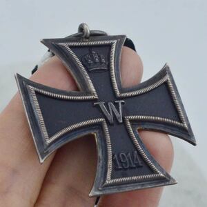 第一次世界大战德意志帝国普鲁士十字勋章1914年版皇冠一战原品铁