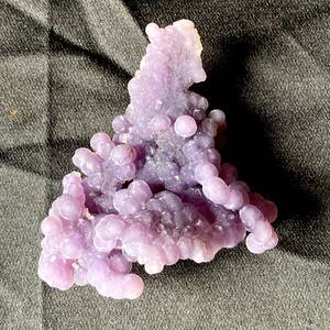 紫色玛瑙葡萄状印尼金格子矿物晶体原石标本地质科普教学收藏矿晶