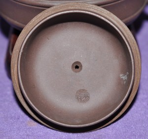 80年代名家(何燕萍)中号双线竹节紫砂壶593