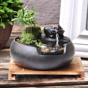 流水摆件桌面禅