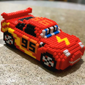 成人高难度立体微钻小颗粒乐高小汽车积木拼装送女生礼物益智玩具