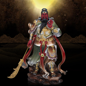 台湾武财神关公像铜像供奉关老爷站像武圣关二爷关帝圣君神像摆件