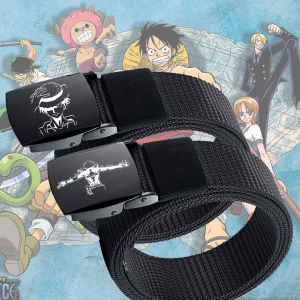 动漫海贼王索隆路飞腰带牛仔裤皮带学生青少年休闲裤腰带男生百搭