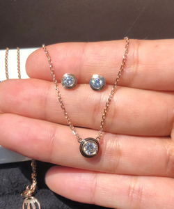 代购cartier卡地亚 18k黄金玫瑰金白金耳饰 镶钻石耳钉男女耳环