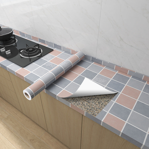 厨房防油贴纸灶台用隔油大理石台面防水防火耐高温可擦洗自粘墙贴