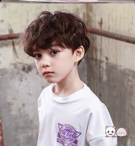 男士纹理烫假发