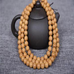 俄罗斯铁桦木树手串原木老料108颗 铁檀香赛黑桦男女手链佛珠念珠