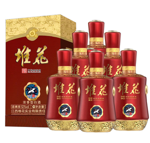 江西堆花酒 高度一品 52度堆花一品酒500ml*6 六瓶装