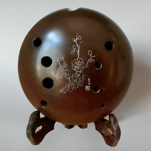 0014人付款天猫埙乐器初学者自学专业十孔陶埙岩纹七星埙10孔陨民族