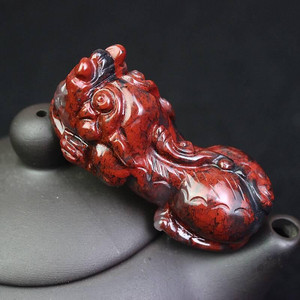 观石堂鸡血玉貔貅